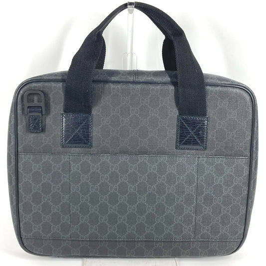 GUCCI 169934 GG Supreme Logo PC Case Business Bag Tote Bag Handbag GG Supreme Canvas Unisex Black
