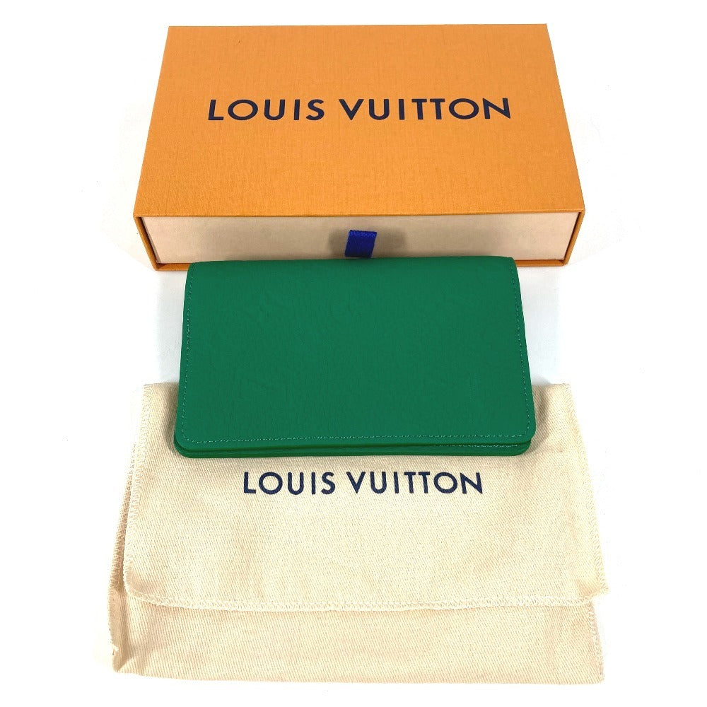 LOUIS VUITTON GI1084 Monogram Taurillon Notebook Cover PM - Emily เครื่องเขียน ปกหนังสือ ปกสมุด ปกสมุดโน้ต หนัง Taurillon สีเขียว ไม่จำกัดเพศ