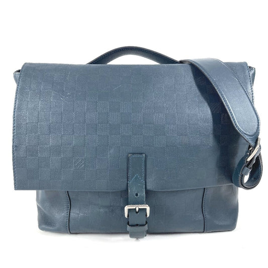 LOUIS VUITTON N41483 ダミエアンフィニ ロフト トートバッグ 2WAYバッグ ハンドバッグ 斜め掛け ショルダーバッグ ダミエアンフィニレザー ユニセックス コスモス ネイビー