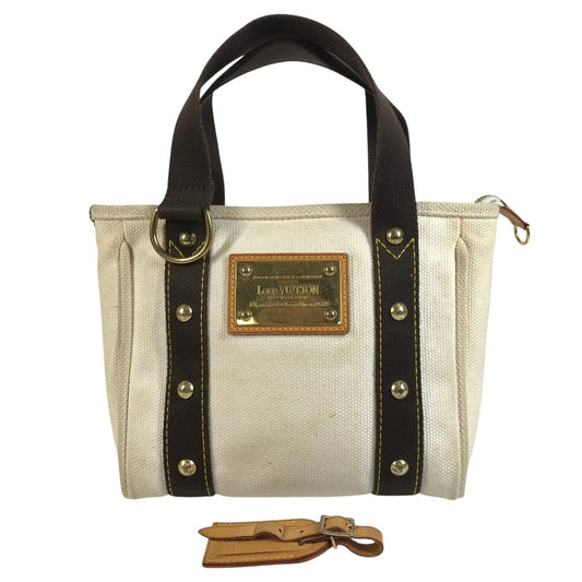 LOUIS VUITTON M40039 アンティグア カバPM カバ PM トートバッグ カバン ハンドバッグ キャンバス ユニセックス ホワイト