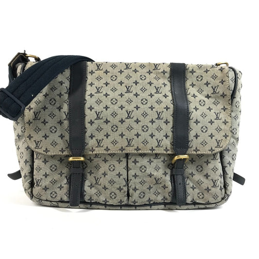 LOUIS VUITTON M42350 モノグラムミニ サックママン おむつ替えシート付 カバン 斜め掛け メッセンジャーバッグ マザーズバッグ ショルダーバッグ モノグラムミニキャンバス レディース ネイビー