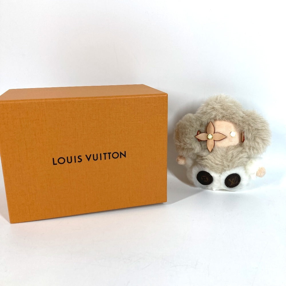 LOUIS VUITTON M02324 モノグラム バッグチャーム マイ ヴィヴィエンヌ バッグチャーム ファー キーホルダー フォックス ユニセックス ベージュ