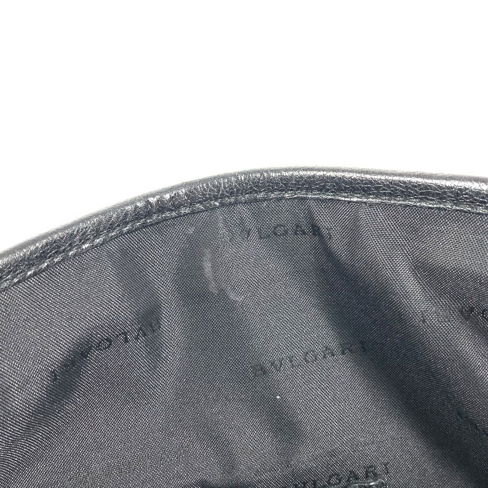 BVLGARI Millereghe Crossbody Flap Bag Messenger Bag Shoulder Bag PVC/Leather Unisex Black