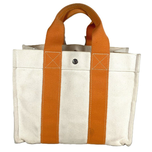 HERMES ボラボラPM ボラボラ PM ハンドバッグ カバン トートバッグ キャンバス ユニセックス オレンジ