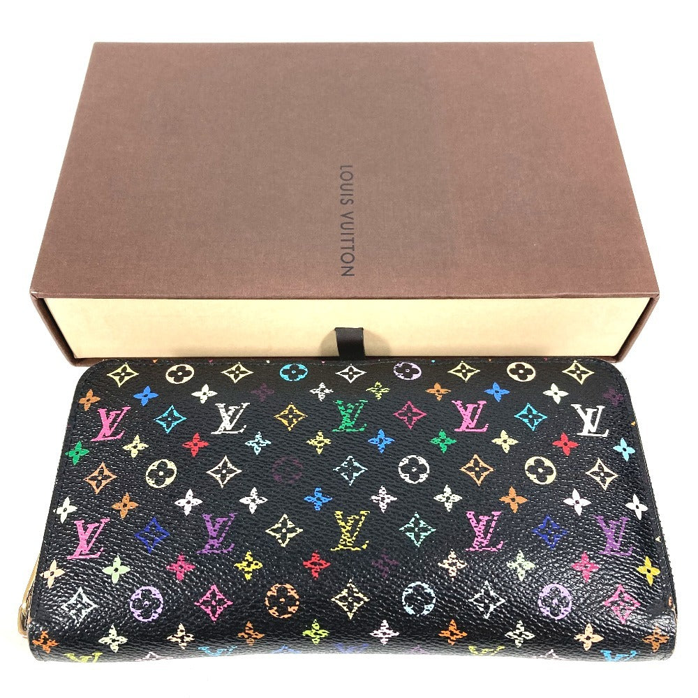 LOUIS VUITTON M60243 モノグラムマルチカラー ジッピーウォレット ロングウォレット ラウンドファスナー 財布 長財布 モノグラムマルチカラーキャンバス ユニセックス ノワール ブラック