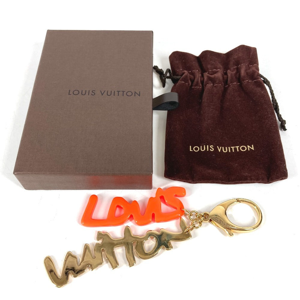 LOUIS VUITTON M65765 Bijoux Sac Graffiti Bag Charm Keychain Metal Women's Orange
