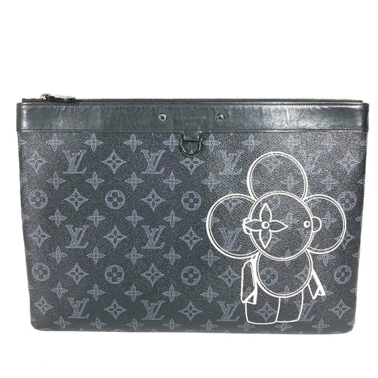 LOUIS VUITTON M62904 モノグラムエクリプス ポップストア限定 ポシェットアポロ ヴィヴィエンヌ カバン セカンドバッグ ポーチ クラッチバッグ モノグラムエクリプスキャンバス ユニセックス ブラック