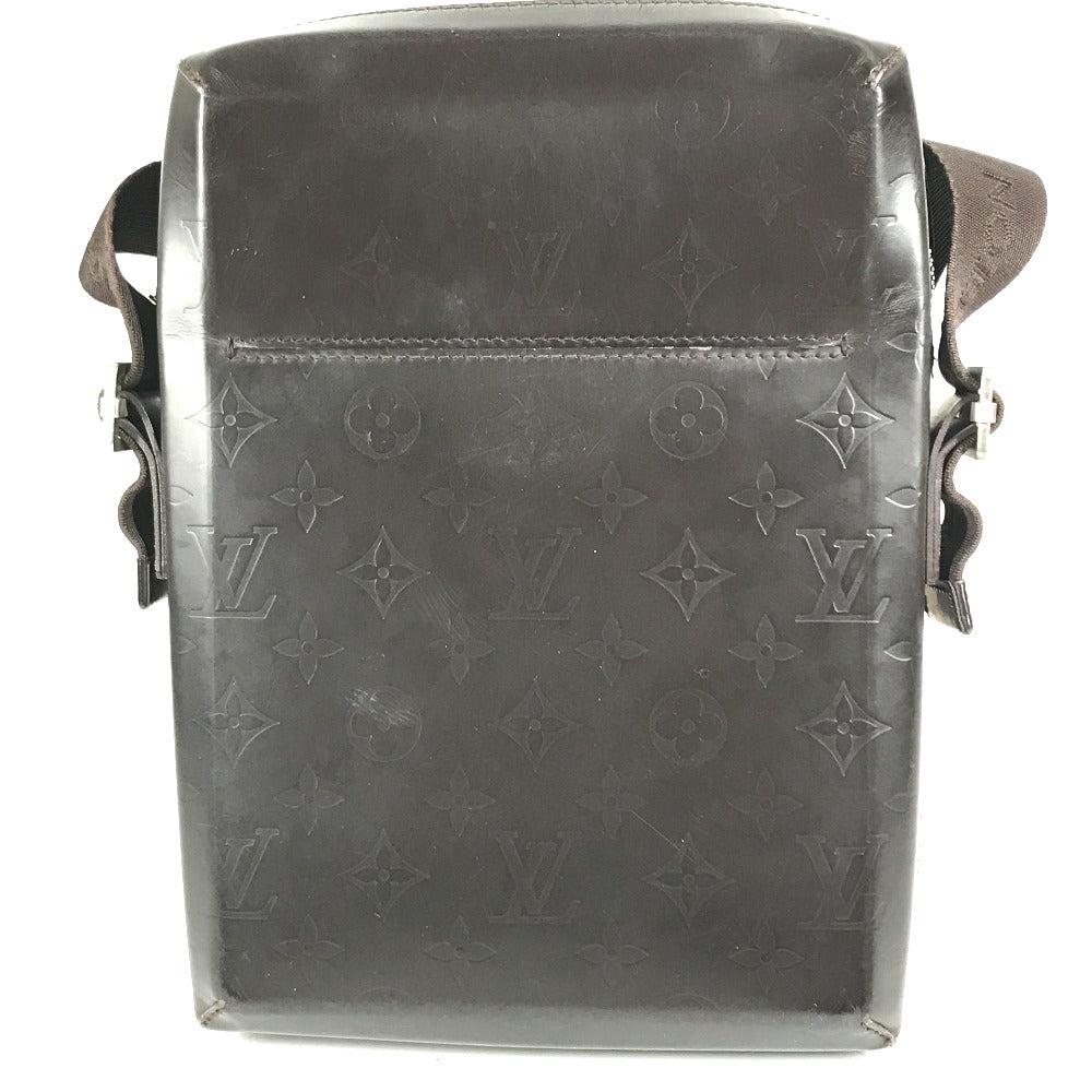 LOUIS VUITTON M46520 Monogram glasses Bobby Pochette Crossbody Shoulder Bag Monogram Glace Leather Cafe Brown Used