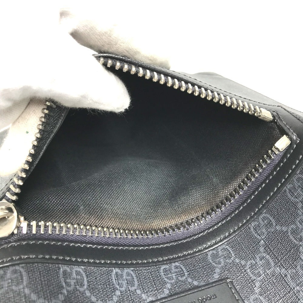 GUCCI 474137 GGスプリーム ロゴ クーリエ 斜め掛け カバン メッセンジャーバッグ ショルダーバッグ GGスプリームキャンバス ユニセックス ブラック