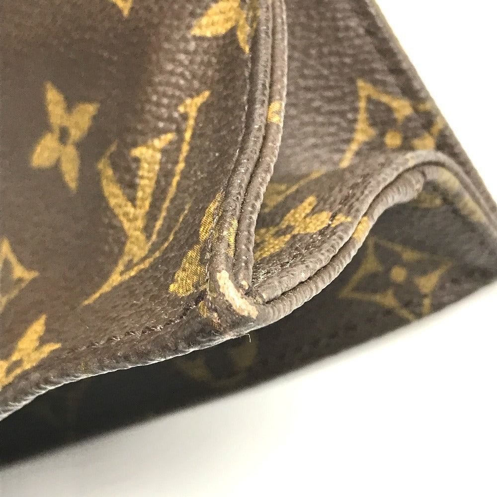 LOUIS VUITTON M51140 Monogram Sac Plat old model Tote Bag Vertical Tote Hand Bag MonogramCanvas Brown Used