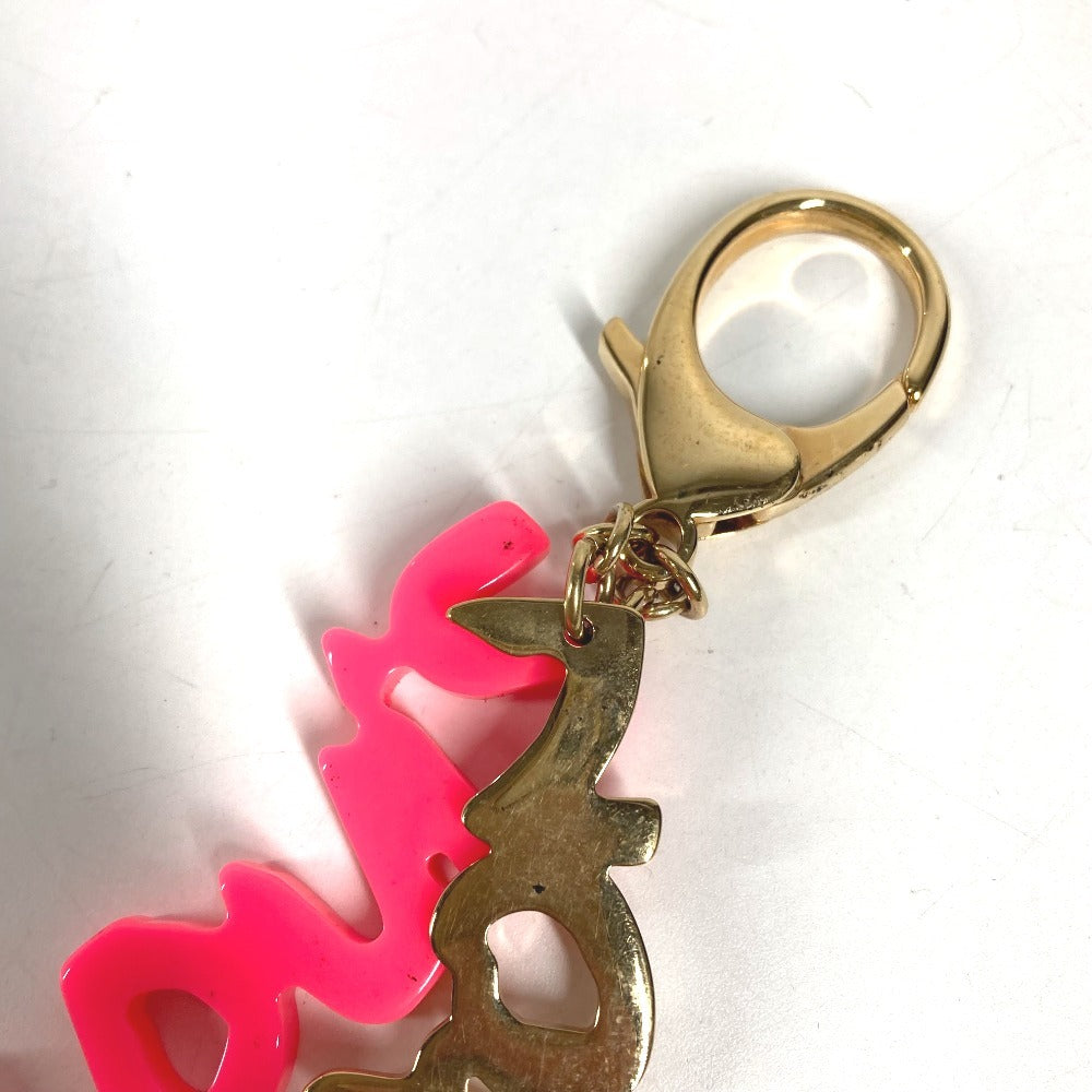 LOUIS VUITTON M65768 Bijoux SacGraffiti Bag Charm Key Holder Metal pink/Gold Used