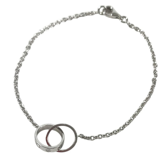 CARTIER K18 Gold 18K Baby Love Logo Bracelet Chain Jewelry accessories Bracelet WG750 Silver Used