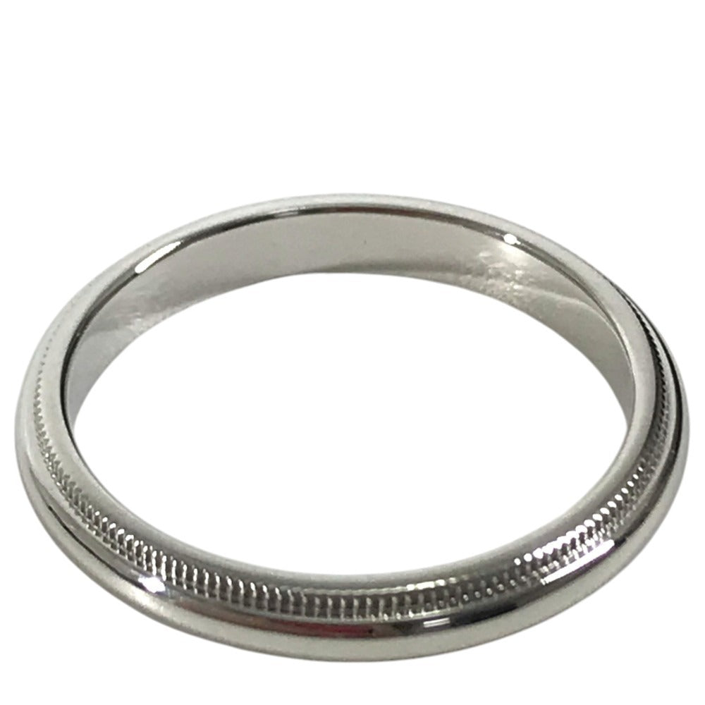 TIFFANY&Co. Platinum Milgrain Accessory Jewelry Ring Pt950 Silver Used