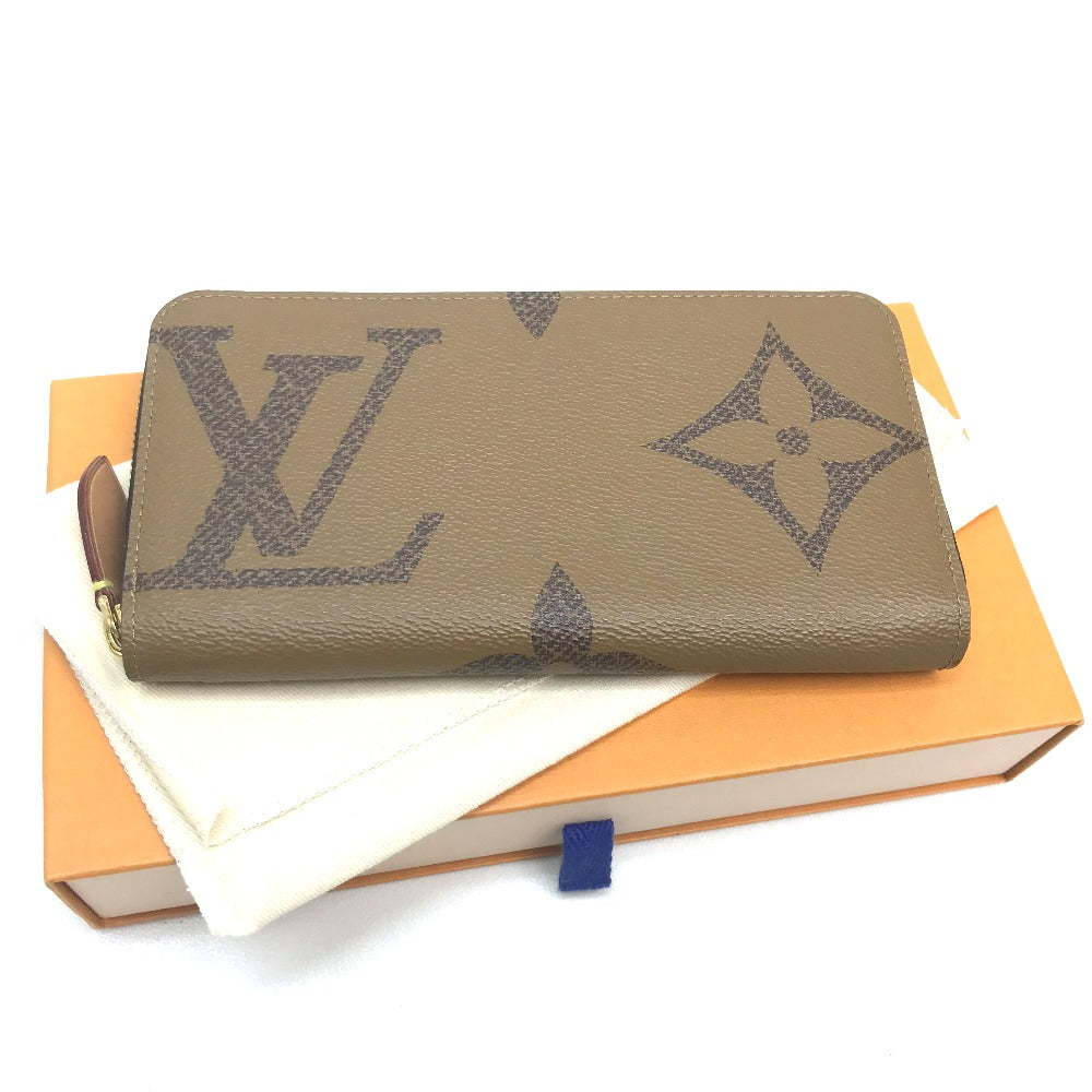 LOUIS VUITTON M67687 Monogram Giant Zippy Wallet, Monogram Reverse Canvas, Women's, Brown