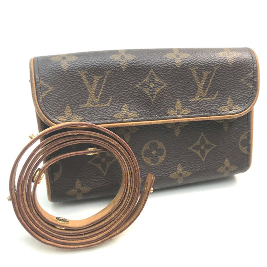 LOUIS VUITTON M51855 モノグラム ポシェット フロランティーヌ カバン ウエストバッグ ウエストバッグ モノグラムキャンバス レディース ブラウン ブラウン