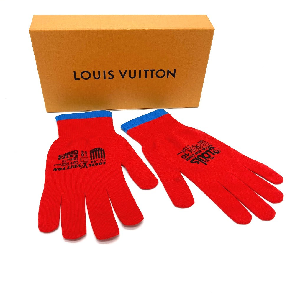LOUIS VUITTON MP2336 Gon RGB Gloves, Men's Nylon Gloves, Red