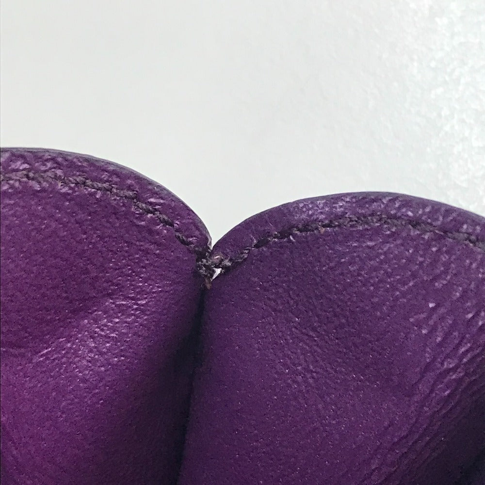 Salvatore Ferragamo AU-22 Gancini Heart Coin Purse, Leather, Women's, Purple