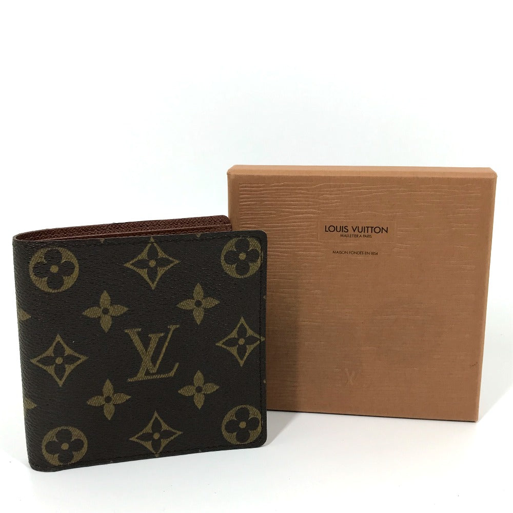 LOUIS VUITTON M61675 Monogram Portefeuille Marco Short Wallet, Compact Wallet, Bifold Wallet, Monogram Canvas, Men's, Brown