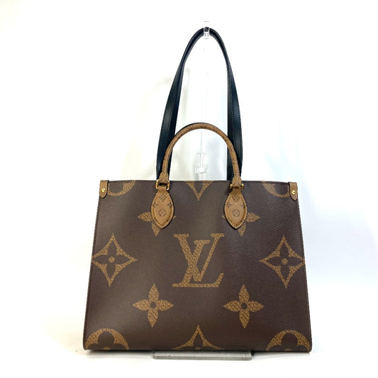 LOUIS VUITTON M45321 モノグラムジャイアント オンザゴーMM カバン 2WAY ショルダーバッグ 肩掛け トートバッグ モノグラムジャイアントキャンバス レディース ブラウン