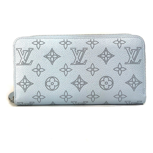 LOUIS VUITTON M82197 モノグラムマヒナ ジッピーウォレット ラウンドファスナー 長財布 モノグラムマヒナ レディース ブルー