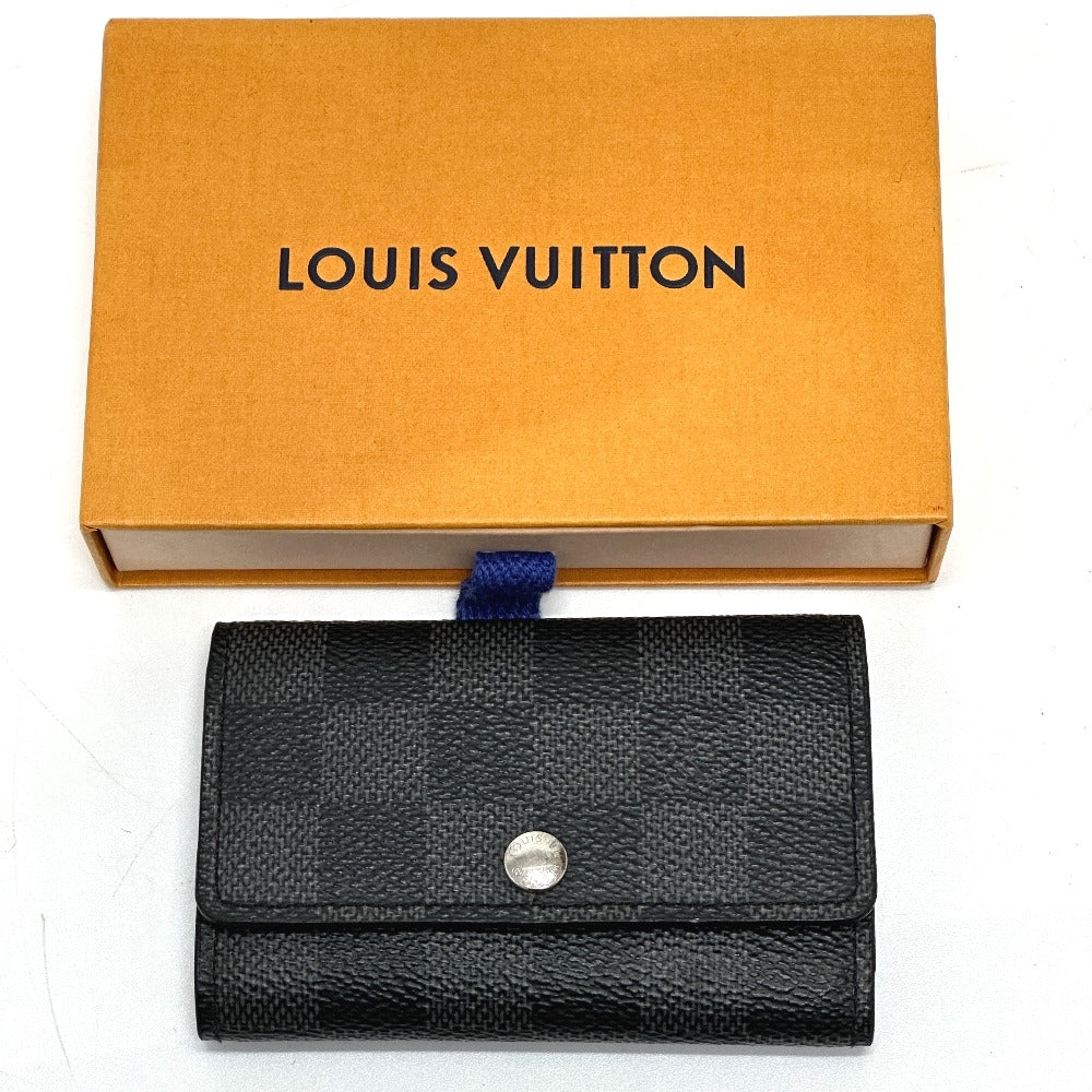 LOUIS VUITTON N62662 ダミエグラフィット ミュルティクレ6 キーケース ダミエグラフィットキャンバス メンズ ブラック