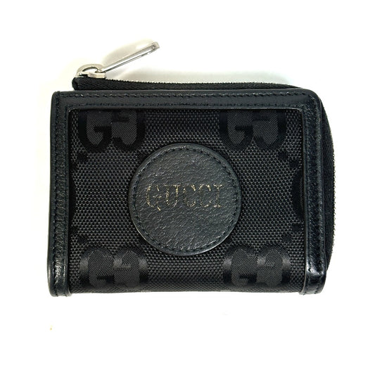 GUCCI 657587 GG オフザグリッド ミニウォレット コインケース レザー レディース ブラック