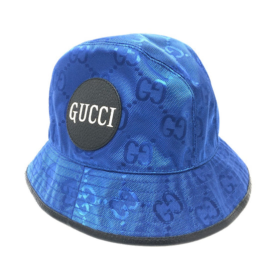 GUCCI 627115 Off The Grid オフザグリッド バケットハット 帽子 フェドラハット ハット 帽子 ナイロン メンズ ブルー