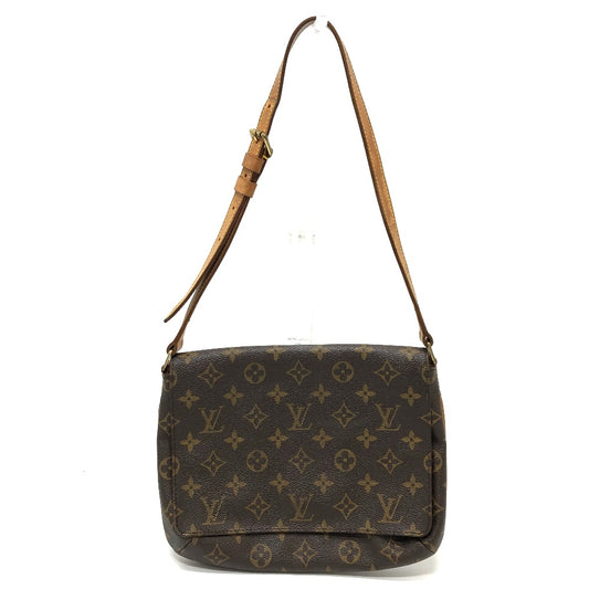 LOUIS VUITTON M51257 モノグラム ミュゼットタンゴ ショート 肩掛け ワンショルダー フラップ ショルダーバッグ モノグラムキャンバス レディース ブラウン