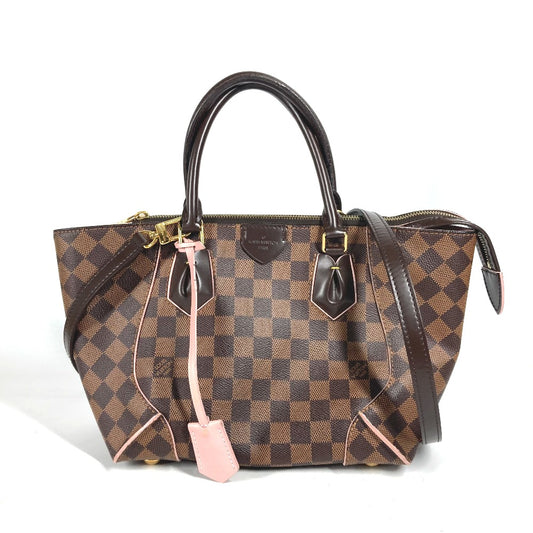 LOUIS VUITTON N41554 ダミエ カイサPM 2WAYバッグ ショルダーバッグ 斜め掛け 肩掛け ハンドバッグ ダミエキャンバス レディース ローズバレリーヌ ブラウン×ピンク
