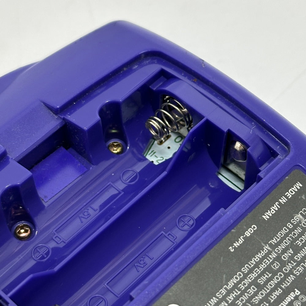 Nintendo CGB-001 Nintendo GAMEBOY COLOR Game console, home unit, hobby, retro game, GBC game machine Plastic purple Used