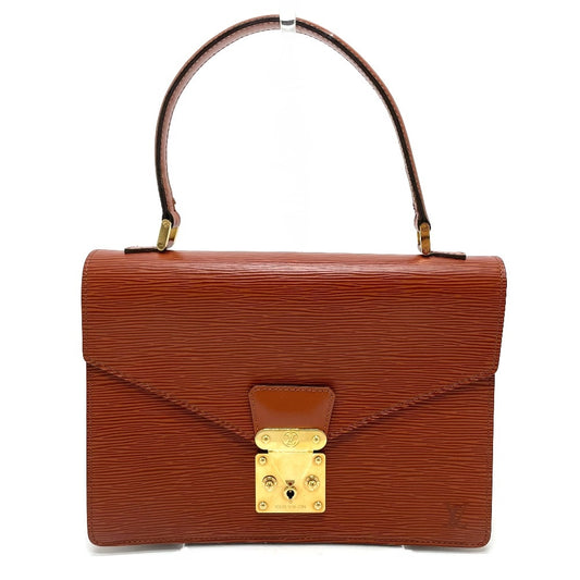 LOUIS VUITTON M52133 エピ コンコルド カバン ビジネスバッグ ハンドバッグ エピレザー レディース ケニアブラウン ブラウン