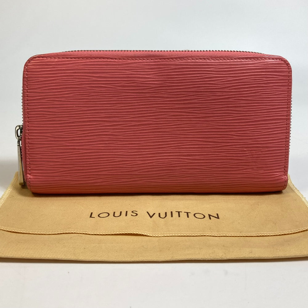 LOUIS VUITTON M60663 Epi Zippy Wallet, Round Zipper Wallet, Long Wallet, Epi Leather, Women's, Corail, Pink