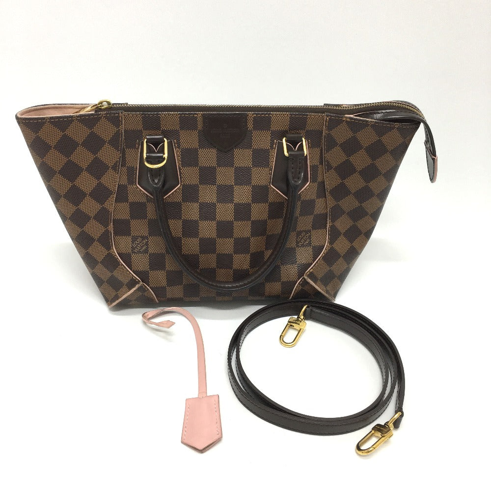 LOUIS VUITTON N41554 ダミエ カイサトートPM カバン 2WAY/斜め掛け トートバッグ ダミエキャンバス レディース ローズバレリーヌ ブラウン