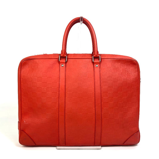 LOUIS VUITTON M56004 ビジネスバッグ ハンドバッグ ポルトドキュマンヴォワヤージュ PDV カバン ダミエアンフィニ ブリーフケース ダミエアンフィニレザー メンズ クレモンティーヌ オレンジ