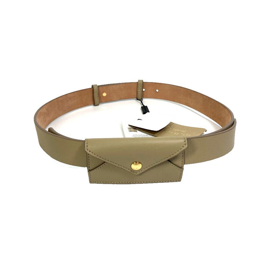 BURBERRY 8012136 With porch ENVELOPE Belt for trousers (for bottoms) belt Leather latté Beige Used