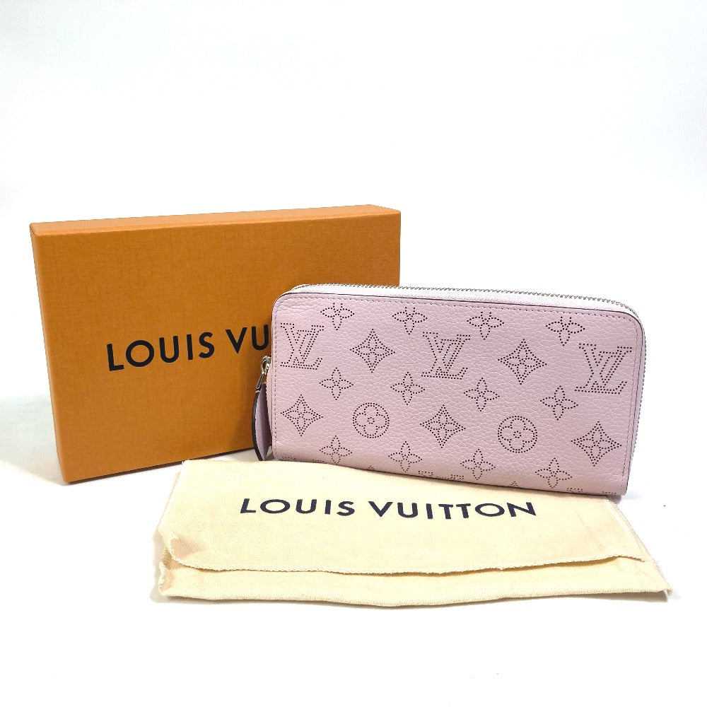 LOUIS VUITTON M81426 Monogram Mahina Zippy Wallet, Round Zip Long Wallet, Monogram Mahina Leather, Women's, Guimauve Purple