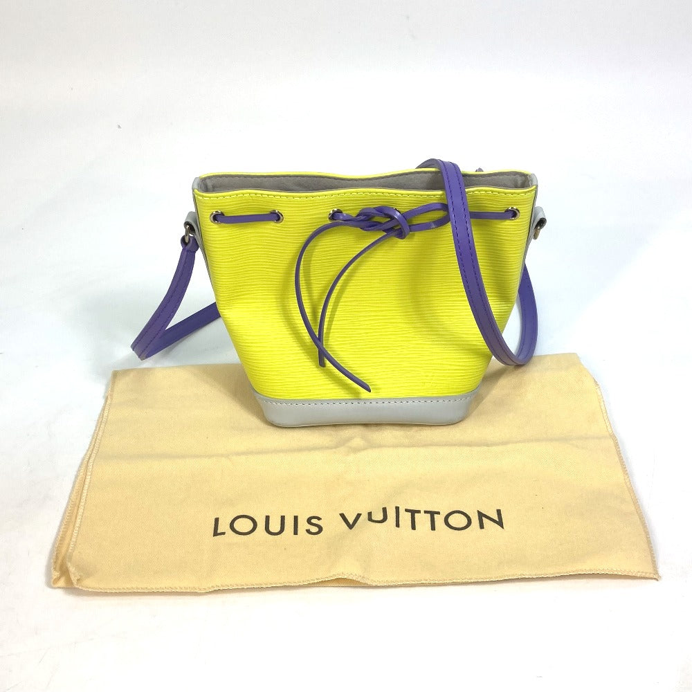 LOUIS VUITTON M42501 Epi Mini Bag Nano Noe Tricolor Pochette Shoulder Bag in Epi Leather, Yellow