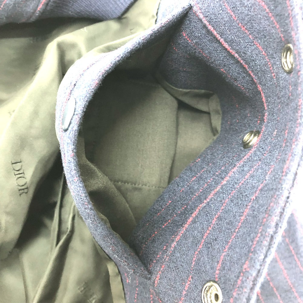 Dior 213J431A0738 Atelier Street Style Wool Blouson Jacket, Men's, Navy
