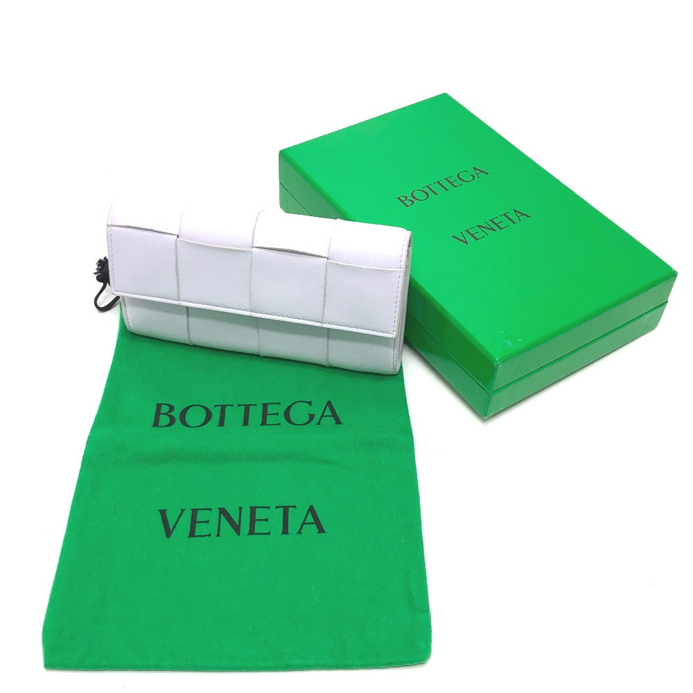 BOTTEGA VENETA 667433 Intrecciato Maxi Bifold Long Wallet in Leather, Women's, Purple