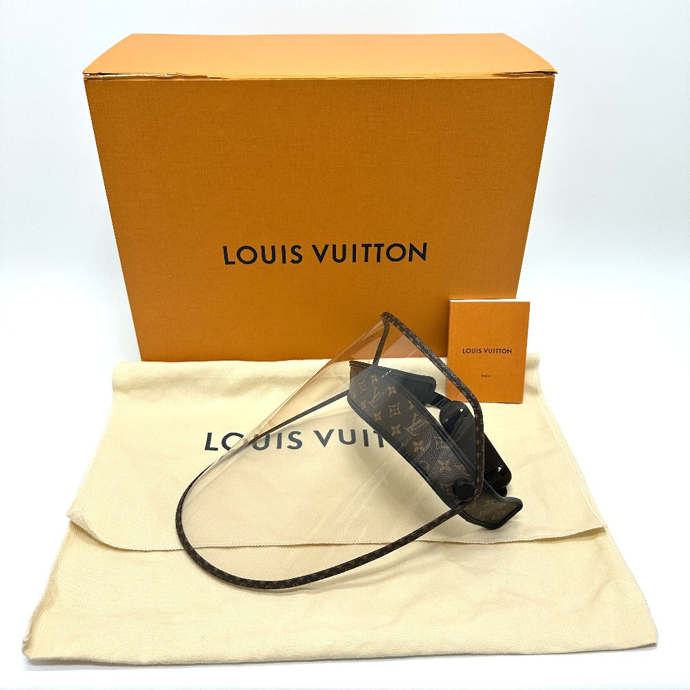 LOUIS VUITTON M76727 Monogram Bijou LV Shield Sun Visor in Monogram Canvas, Brown, Women's