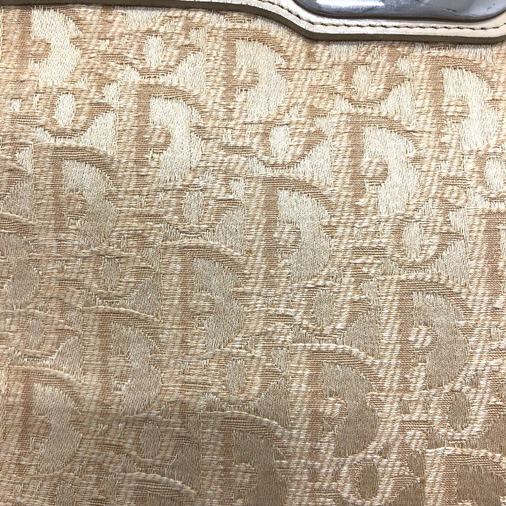 Dior Trotter Vintage Shoulder Bag, Canvas, Women's, Beige
