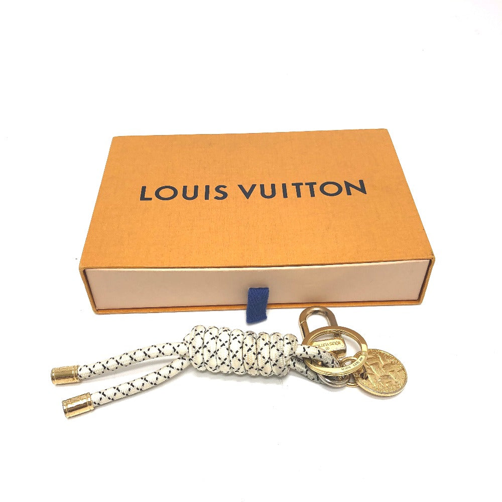 LOUIS VUITTON MP1623 Christopher Nemeth Key Ring Rope Charm Keychain GP Men's White