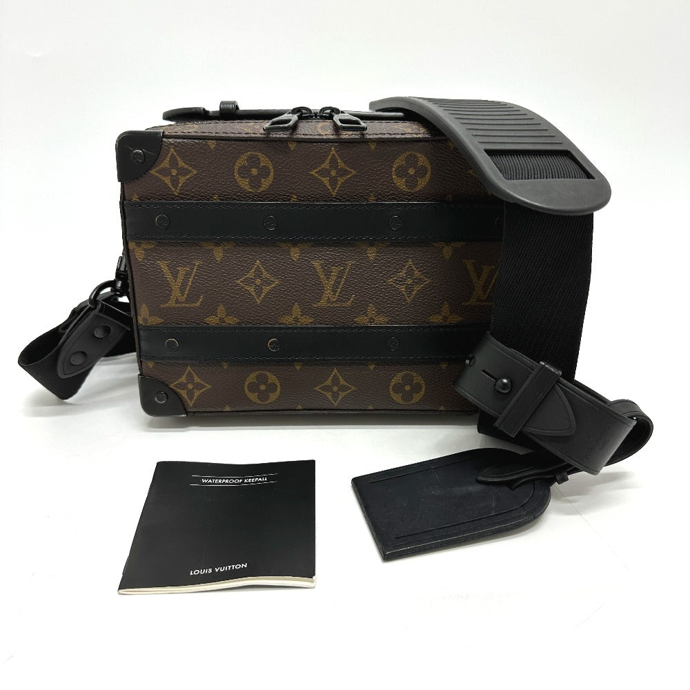 LOUIS VUITTON M45935 モノグラムマカサー ハンドル ソフトトランク カバン ショルダーバッグ モノグラムマカサーキャンバス メンズ ブラウン