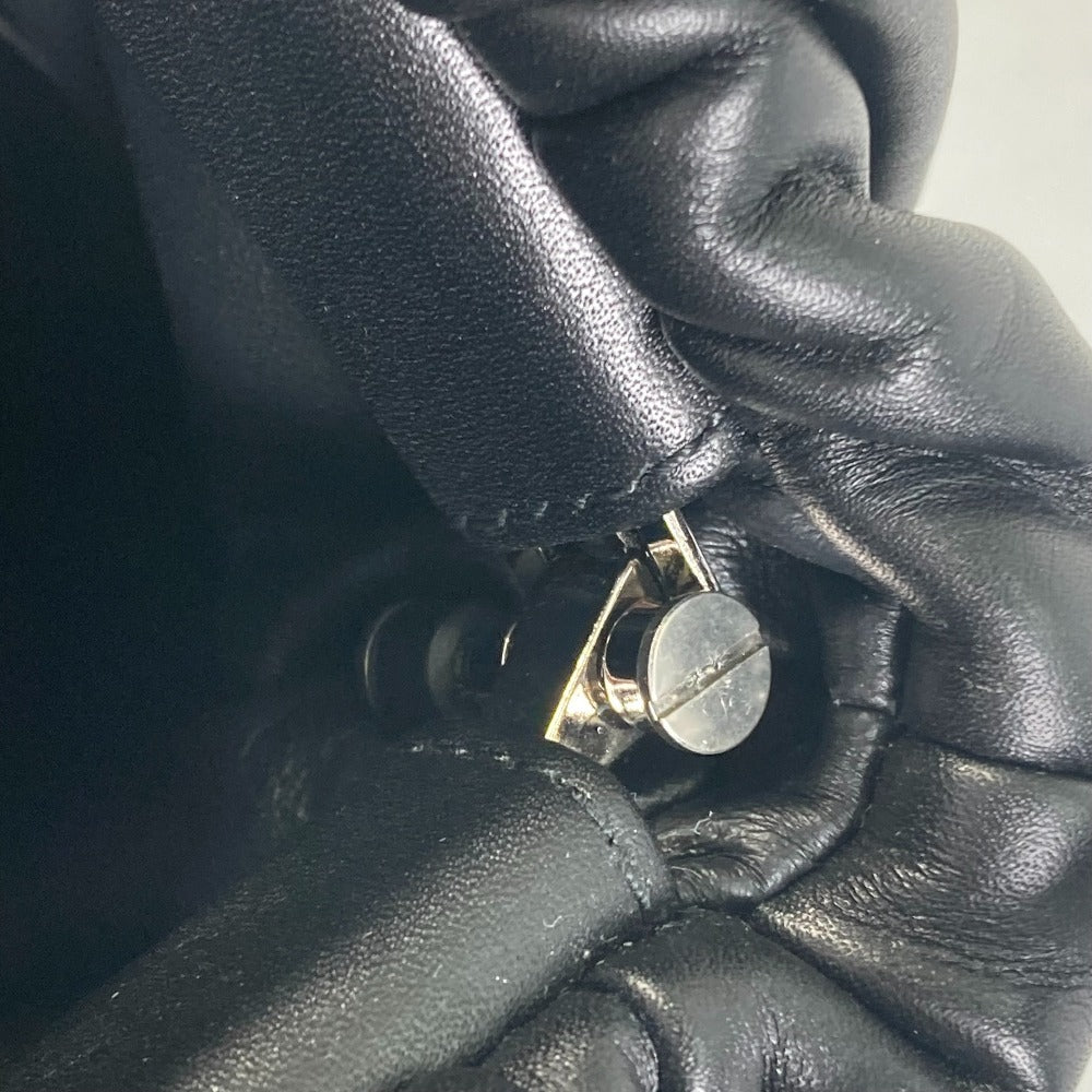 BOTTEGA VENETA 630363 ザ フリンジ ポーチ 肩掛け カバン ショルダーバッグ レザー レディース ブラック