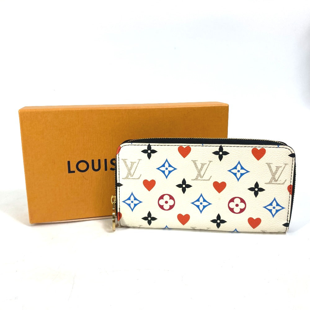 LOUIS VUITTON M57491 Heart Monogram Multicolor Zippy Wallet Game On Long Wallet Monogram Multicolor Canvas Women's White