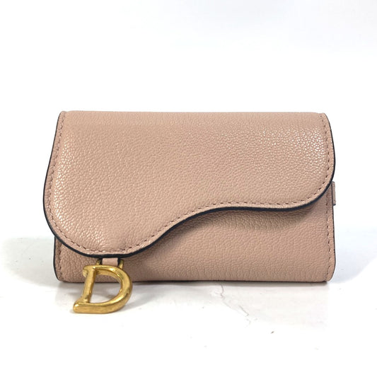 Dior S5695CCEH サドル キーケース 4連 鍵 キーリング キーケース レザー レディース ピンク