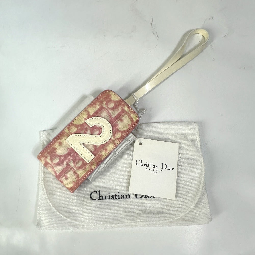 Christian Dior トロッター ナンバー2 携帯ケース PVC/レザー メンズ ピンク