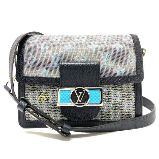 LOUIS VUITTON M55454 LVポップ ドーフィーヌ MINI 斜め掛けバッグ カバン ショルダーバッグ レザー レディース ブルー