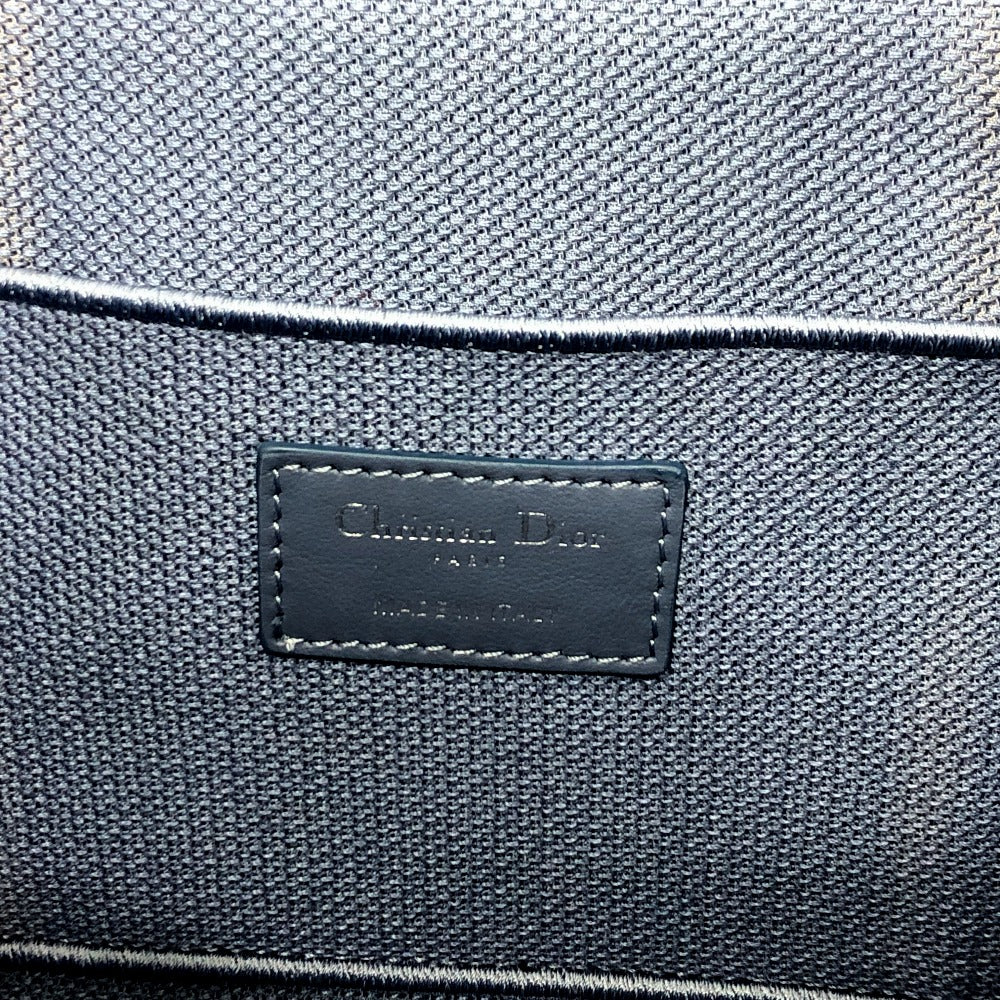 Dior カナージュ エンブロイダリー バニティバッグ キャンバス レディース ブルー
