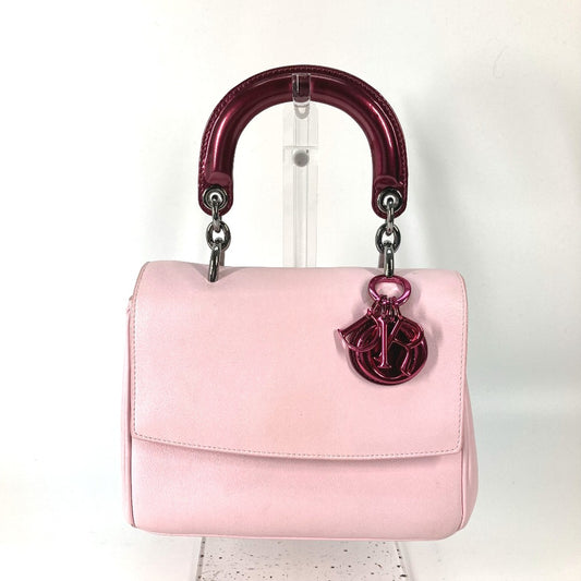 Dior ビーディオール 2WAYバッグ バッグ カバン ハンドバックショルダーバッグ 斜め掛け ハンドバッグ レザー レディース メタリックピンク